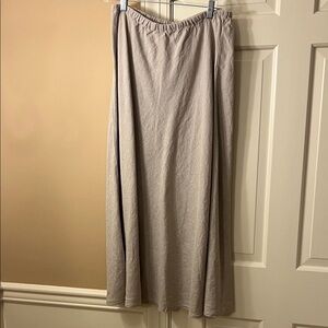 Eileen Fisher Neutral Taupe Maxi Skirt